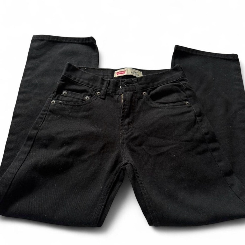 Levi’s 550 Black Slim Fit Jeans Kids | Size: 12 Slim 24x26 | Classic Straight